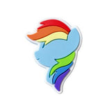 Crocs Charm - My Little Pony - Rainbow Dash Head With Rainbow Mane