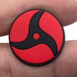 Crocs Charm - Naruto - Red And Black Three-blade Mangekyo Sharingan Symbol