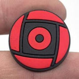 Crocs Charm - Naruto - Red And Black Geometric Mangekyo Sharingan Symbol