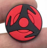 Crocs Charm - Naruto - Red And Black Sharingan Pinwheel Symbol
