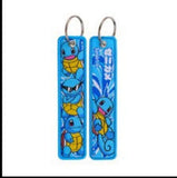 Embroidery Keychain - Pokémon - Squirtle (Blue Strip Multiple Poses)