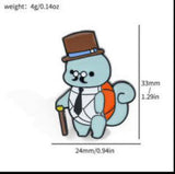 Enamel Pin - Pokémon - Squirtle (Gentleman Style)