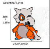 Enamel Pin - Pokémon - Cubone Gray Skull Orange Bone