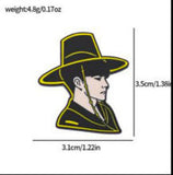 Enamel Pin - Man In Black Hat (Profile)