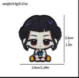 Enamel Pin - Dark-haired Chibi Girl