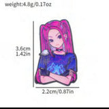 Enamel Pin - Pink Twin-tail Idol Girl
