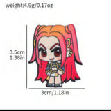Enamel Pin - Red-haired Chibi Girl