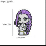 Enamel Pin - Fate/Grand Order - Chibi Medusa Lancer with Purple Braid