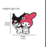 Enamel Pin - Sanrio - Kuromi And My Melody