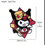 Enamel Pin - Sanrio - Kuromi (Harlequin Version)