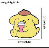 Enamel Pin - Sanrio - Pompompurin (With Drink)