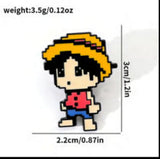 Enamel Pin - One Piece - Monkey D. Luffy (Pixel Art)