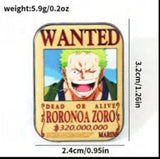 Enamel Pin - One Piece - Roronoa Zoro (Wanted Poster)
