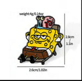 Enamel Pin - SpongeBob SquarePants - Spongebob And Gary (Chair)