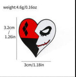 Enamel Pin - DC Comics - Harley Quinn & Joker Heart