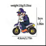 Enamel Pin - Nintendo Mario - Waluigi On Motorcycle