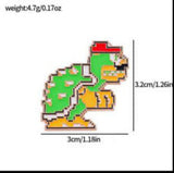 Enamel Pin - Nintendo Mario - Bowser (8-bit)