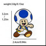 Enamel Pin - Nintendo Mario - Blue Toad