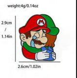Enamel Pin - Super Mario - Mario And Luigi Hugging