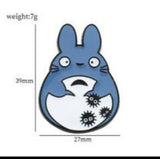 Enamel Pin - Studio Ghibli - Blue Totoro With Soot Sprites