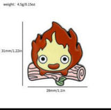 Enamel Pin - Studio Ghibli - Calcifer On Logs