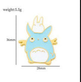 Enamel Pin - Studio Ghibli - Blue Totoro With Small Totoro