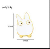 Enamel Pin - Studio Ghibli - Small White Totoro