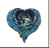 Enamel Pin - Studio Ghibli - Howl And Sophie Blue Feathered Heart Embrace