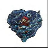 Enamel Pin - Studio Ghibli - Ponyo Running On Blue Waves Heart Compact