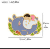 Enamel Pin - Studio Ghibli - Totoro And Child
