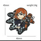 Enamel Pin - Jujutsu Kaisen - Nobara Kugisaki Gold Frame Reaching with Rose Charm