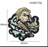 Enamel Pin - Jujutsu Kaisen - Kento Nanami Full Chibi Blonde with Weapon