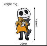 Enamel Pin - The Nightmare Before Christmas - Jack Skellington Holding Oogie Boogie