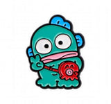 Enamel Pin - Sanrio - Hangyodon Holding Red Octopus Pink Scarf