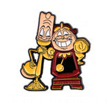 Enamel Pin - Beauty and the Beast - Lumiere And Cogsworth
