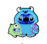Enamel Pin - Lilo & Stitch - Stitch As Sully With Scrump As Mike