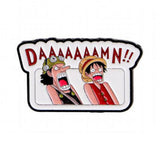 Enamel Pin - One Piece - Usopp And Luffy (Daaamn!!)