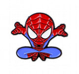 Enamel Pin - Marvel - Spider-man Webbed Mask Sitting Cross-legged