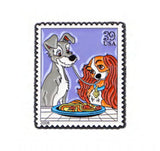 Enamel Pin - Lady and the Tramp - Spaghetti Stamp