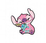 Enamel Pin - Lilo & Stitch - Angel Pink Stitch Hugging Scrump Doll