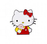 Enamel Pin - Sanrio - Hello Kitty Red Bow Overalls Ice Cream