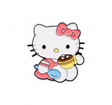 Enamel Pin - Sanrio - Hello Kitty Pink Bow Holding Burger