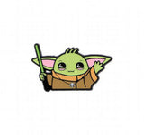 Enamel Pin - Star Wars - Baby Yoda Grogu Holding Stick