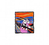 Enamel Pin - Courage the Cowardly Dog - Courage Screaming The Scream Parody