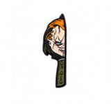 Enamel Pin - Child's Play - Chucky Face In Knife Blade