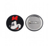Enamel Pin - Mickey Mouse - Minnie Mouse Round Button