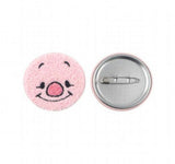 Enamel Pin - Winnie the Pooh - Piglet Pink Face Round Button