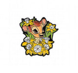 Enamel Pin - Bambi - Fawn With Flowers