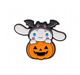 Enamel Pin - Sanrio - Cinnamoroll In Bat Costume In Pumpkin