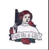 Enamel Pin - Star Wars - Princess Leia Fight Like A Girl Blaster